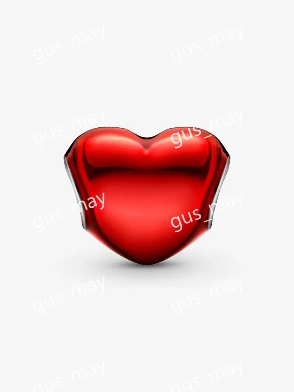 Pandora Metallic Red Heart Charm